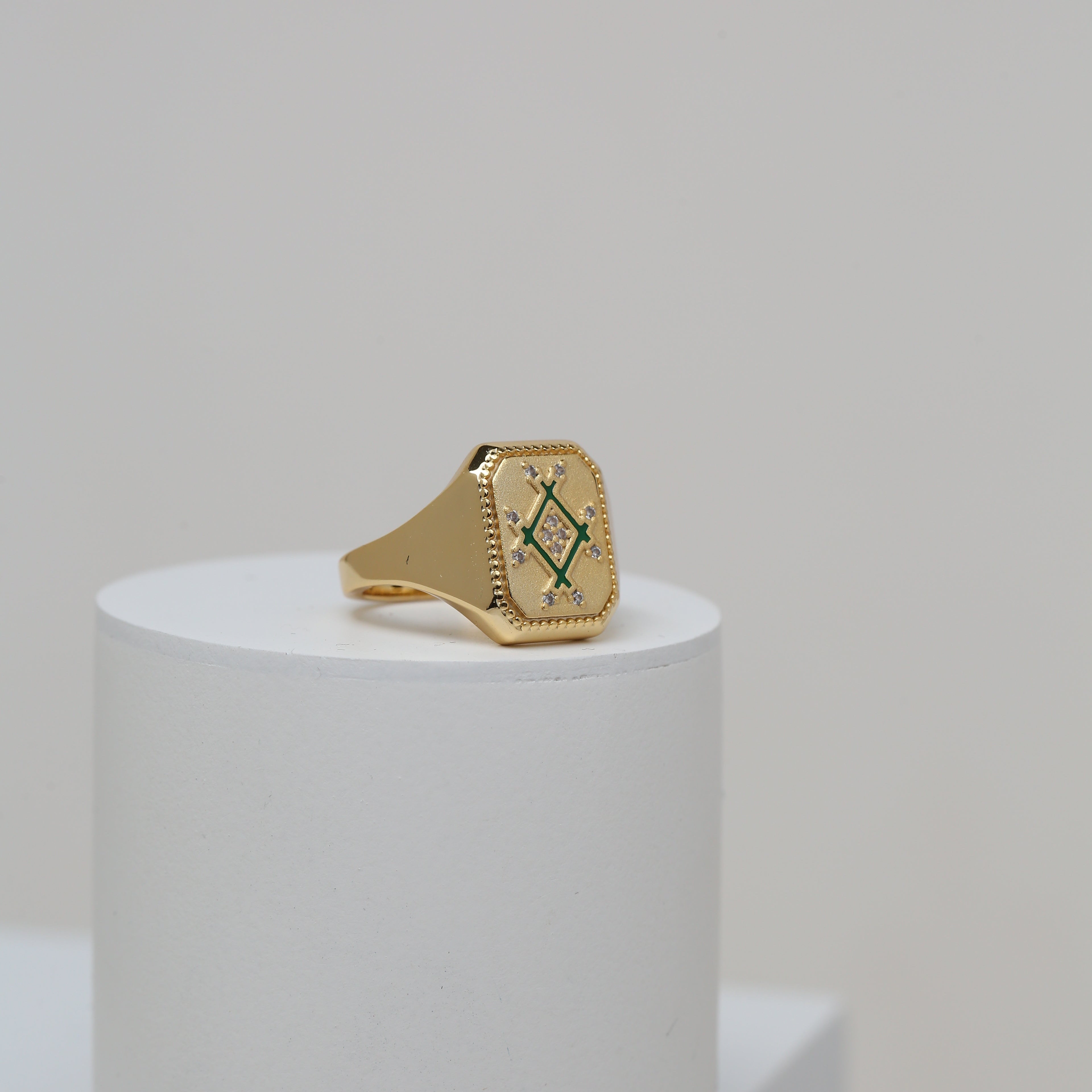 Infinity Plaque Ring