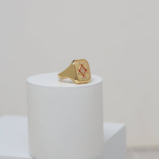 Infinity Plaque Ring