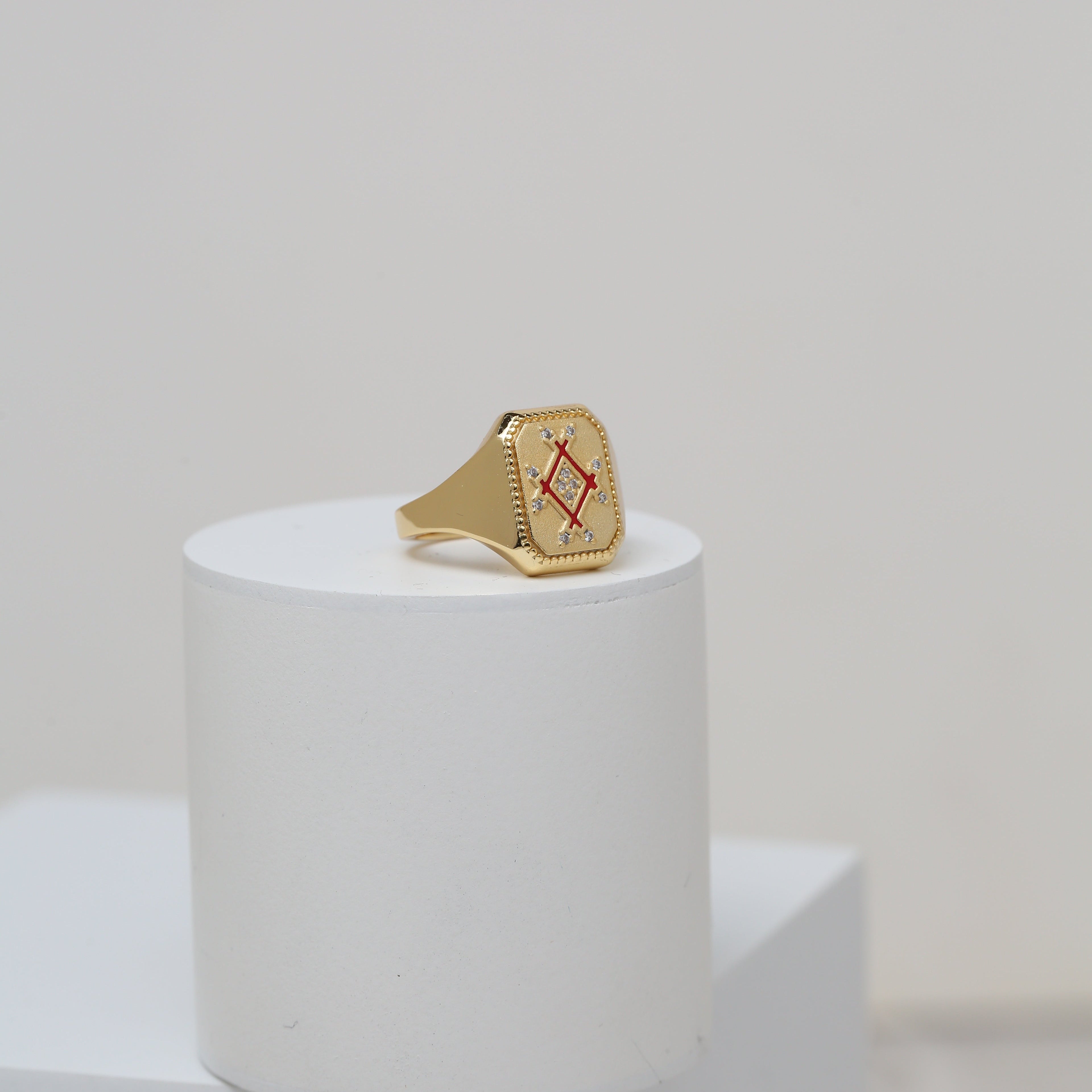 Infinity Plaque Ring