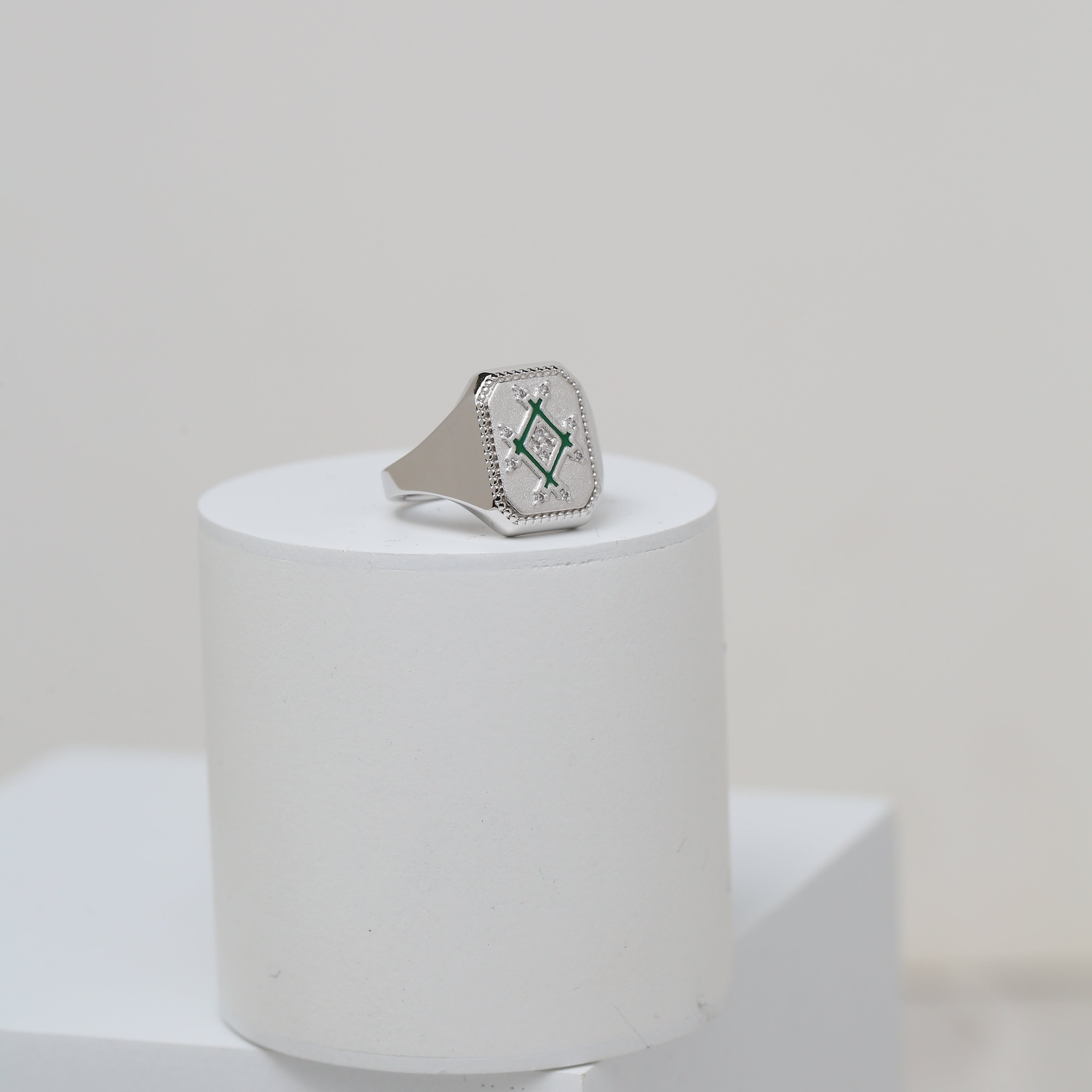 Infinity Plaque Ring