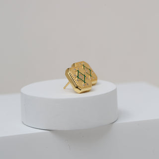 Infinity Plaque Earring