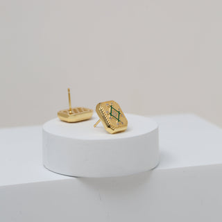 Infinity Plaque Earring