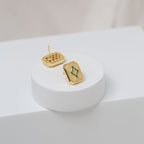 Infinity Plaque Earring