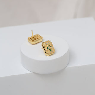 Infinity Plaque Earring