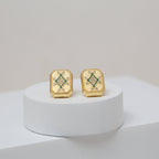 Infinity Plaque Earring