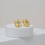 Infinity Plaque Earring