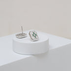 Infinity Plaque Earring