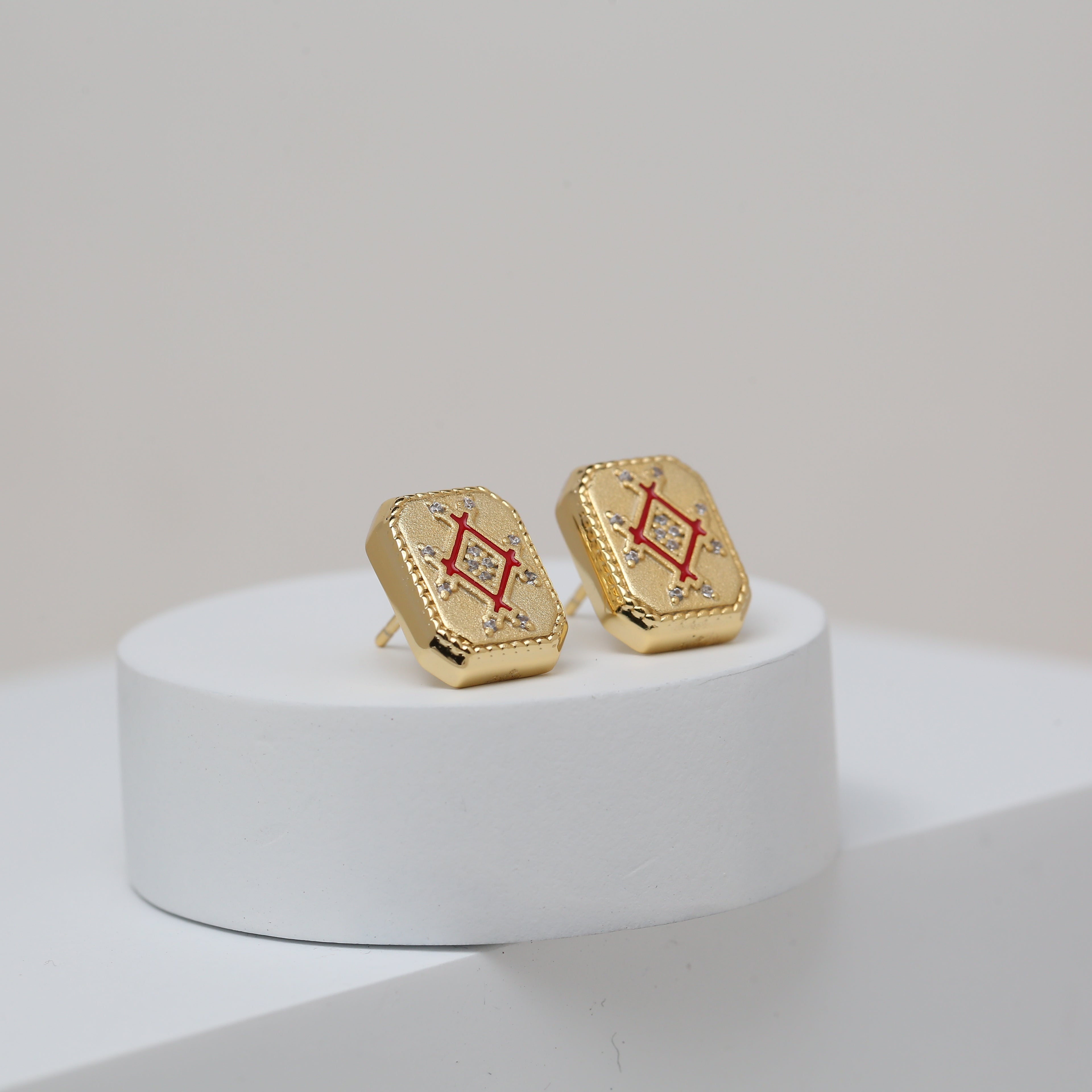 Infinity Plaque Earring