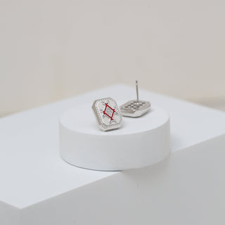 Infinity Plaque Earring
