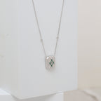 Infinity Plaque Necklace
