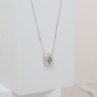 Infinity Plaque Necklace