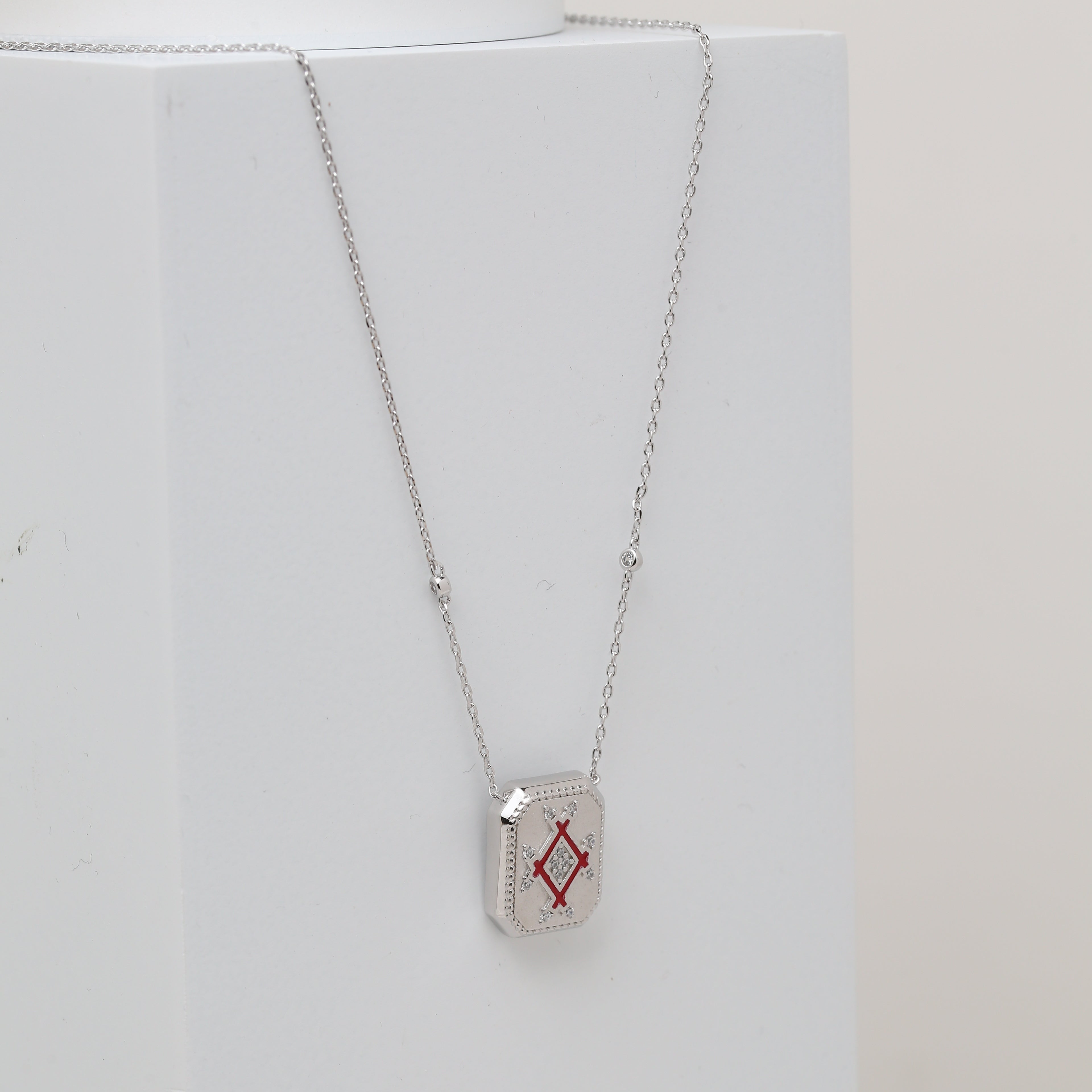 Infinity Plaque Necklace