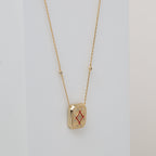 Infinity Plaque Necklace