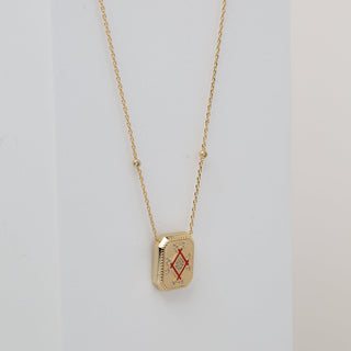 Infinity Plaque Necklace