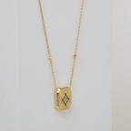 Infinity Plaque Necklace