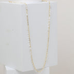 Long Clear Stone Pear Necklace