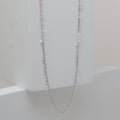 Long Clear Stone Pear Necklace