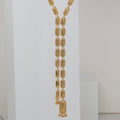 Elongated Oval Dakka Long Necklace