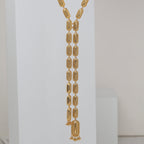 Elongated Oval Dakka Long Necklace