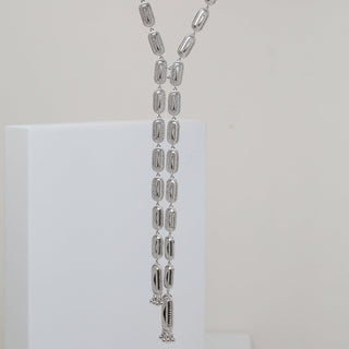 Elongated Oval Dakka Long Necklace