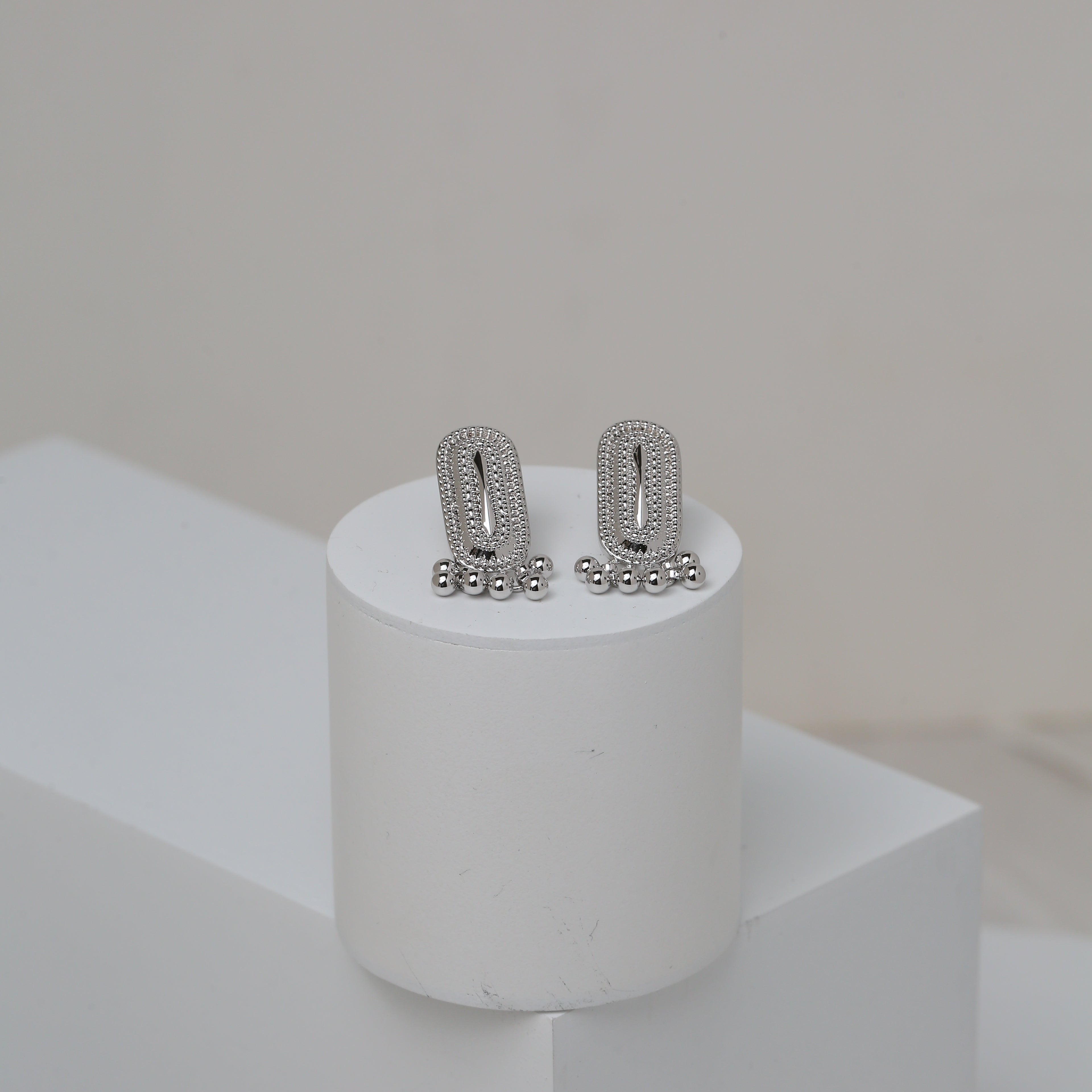 Elongated Oval Dakka Earrings