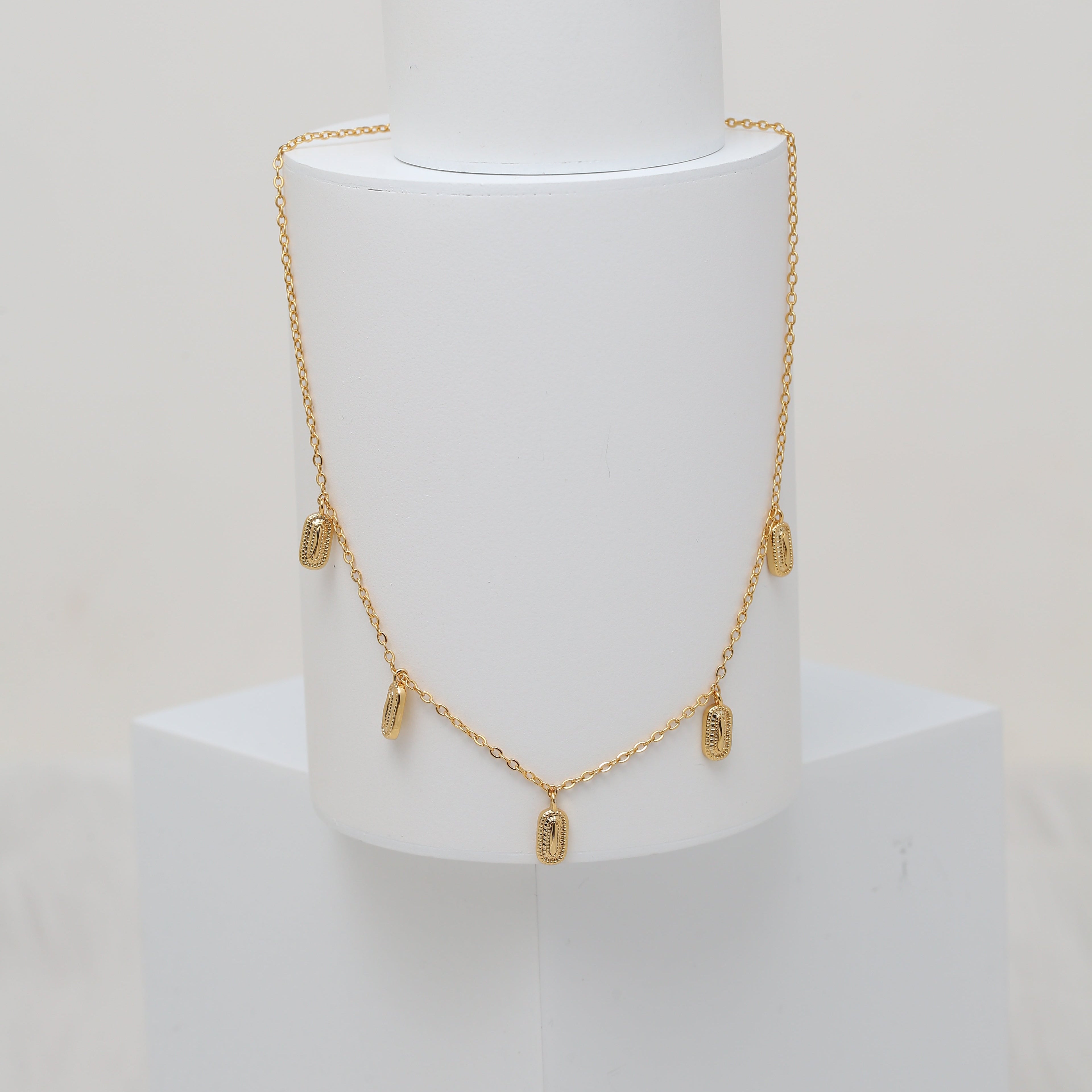Mini Elongated Oval Dakka Necklace