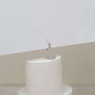 Mini Elongated Oval Dakka Earring Huggies