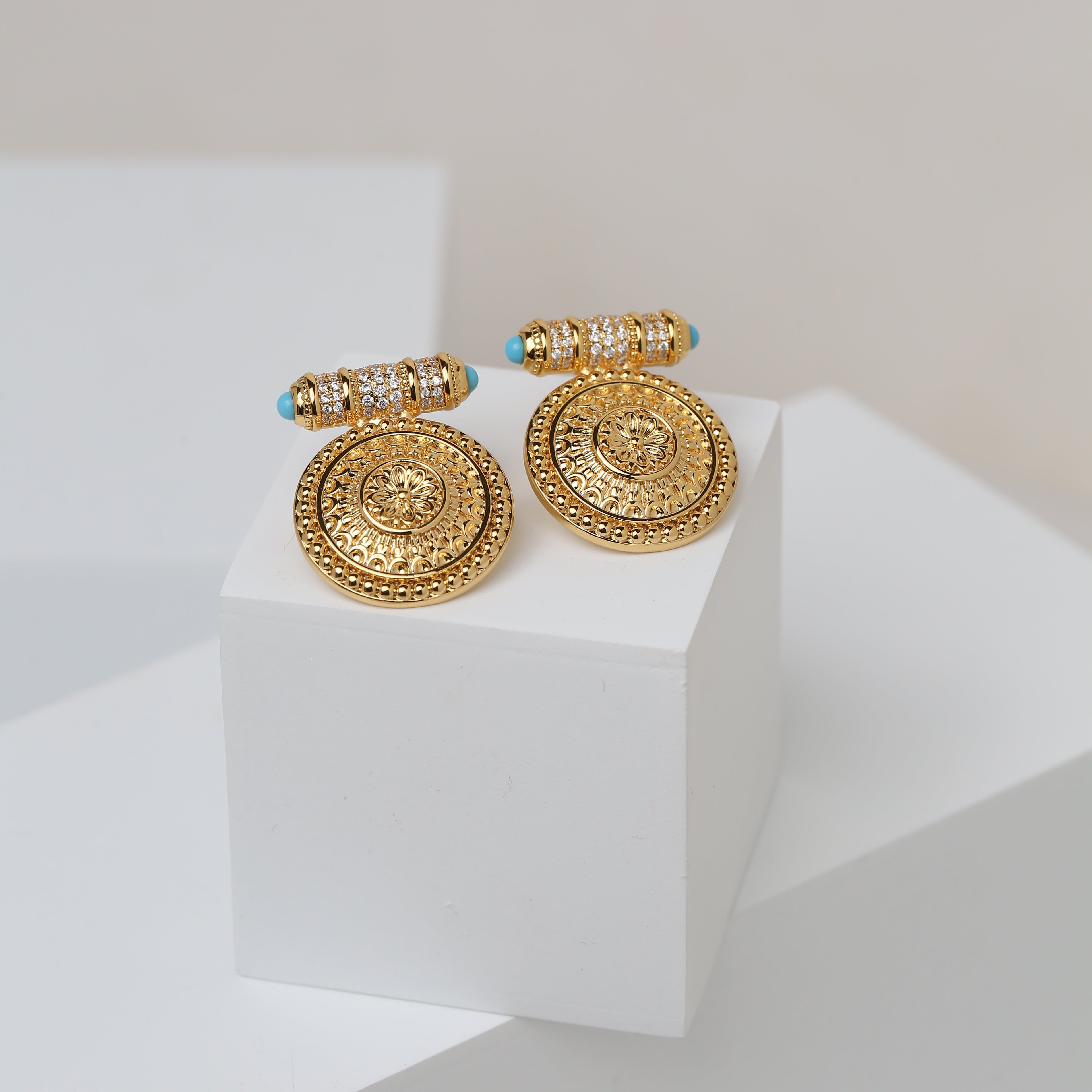 Round Dakka Earrings