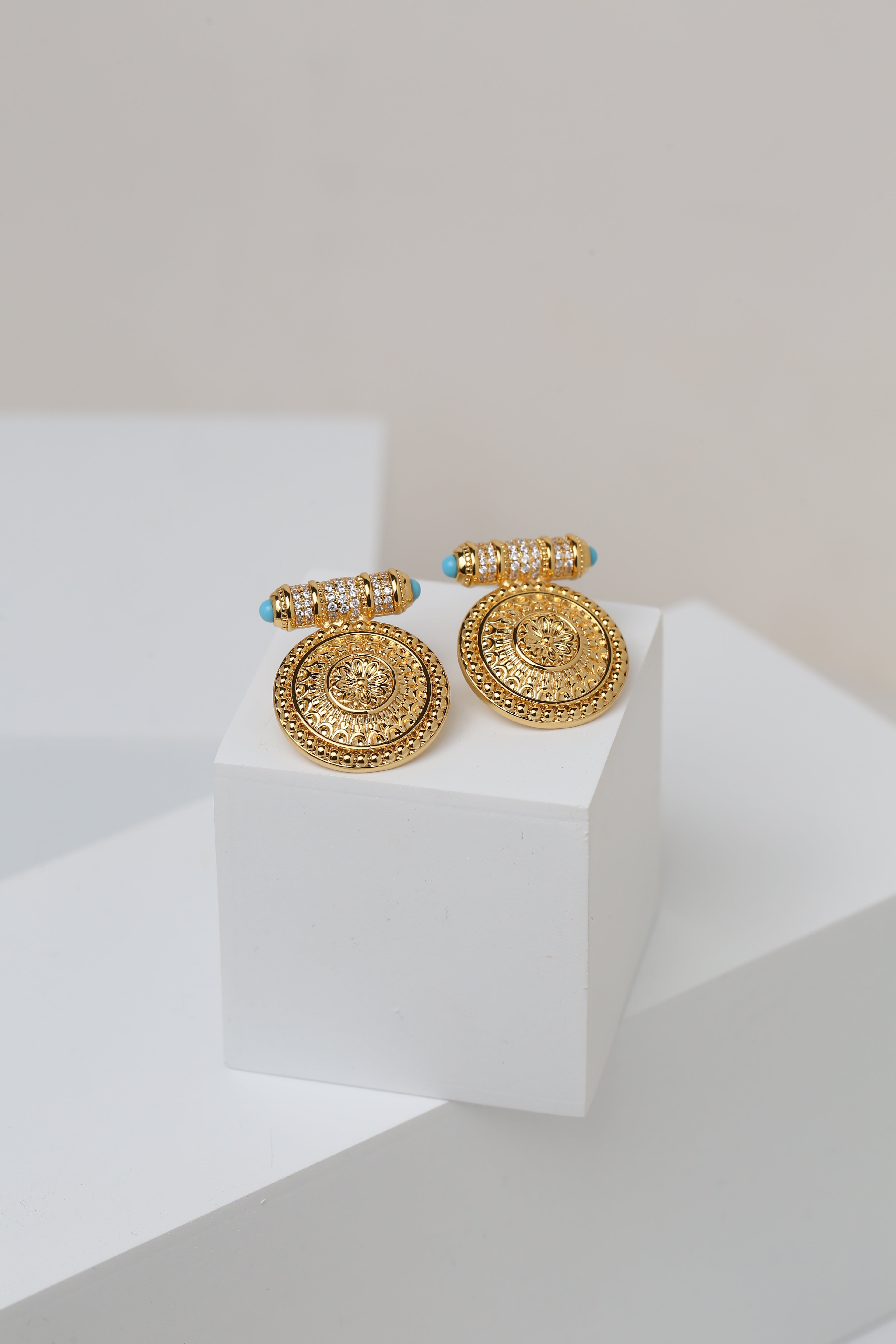 Round Dakka Earrings