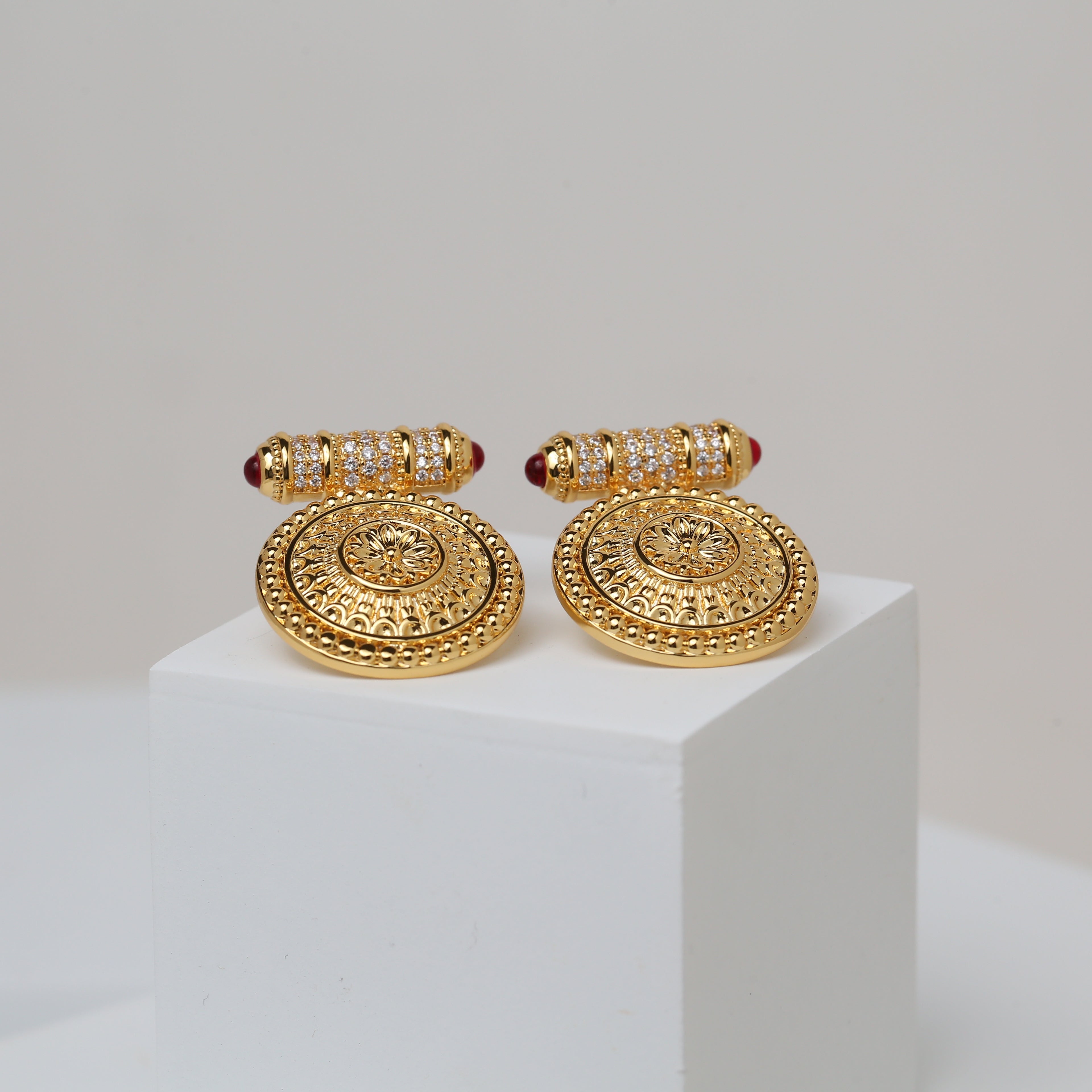 Round Dakka Earrings