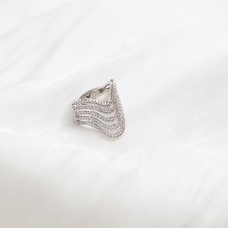 Multiple Wave Pinky Ring