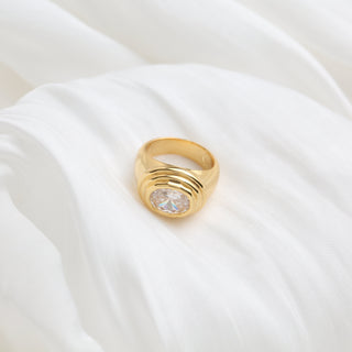 Round Stairs Pinky Ring