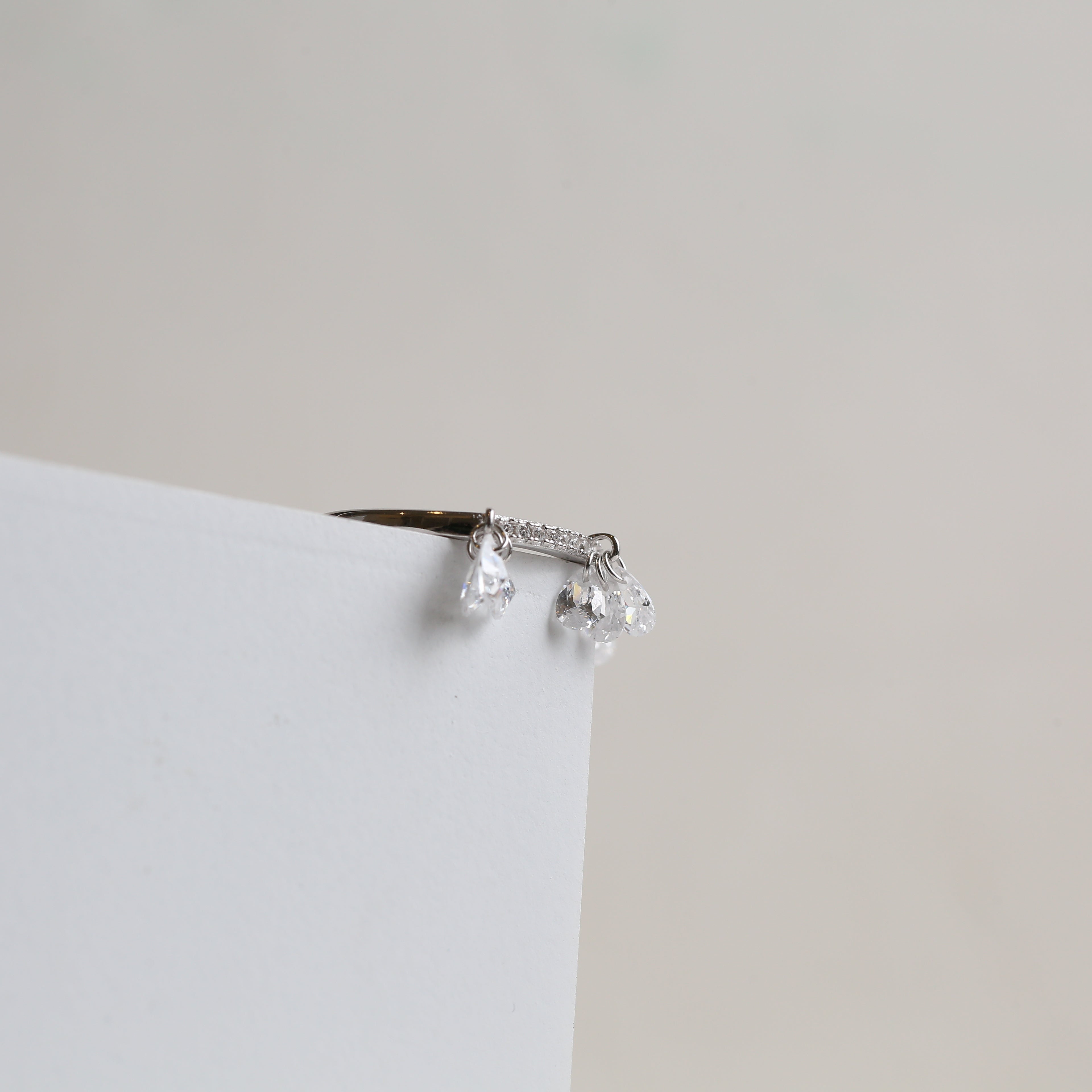 Clear Stone Zircon Ring