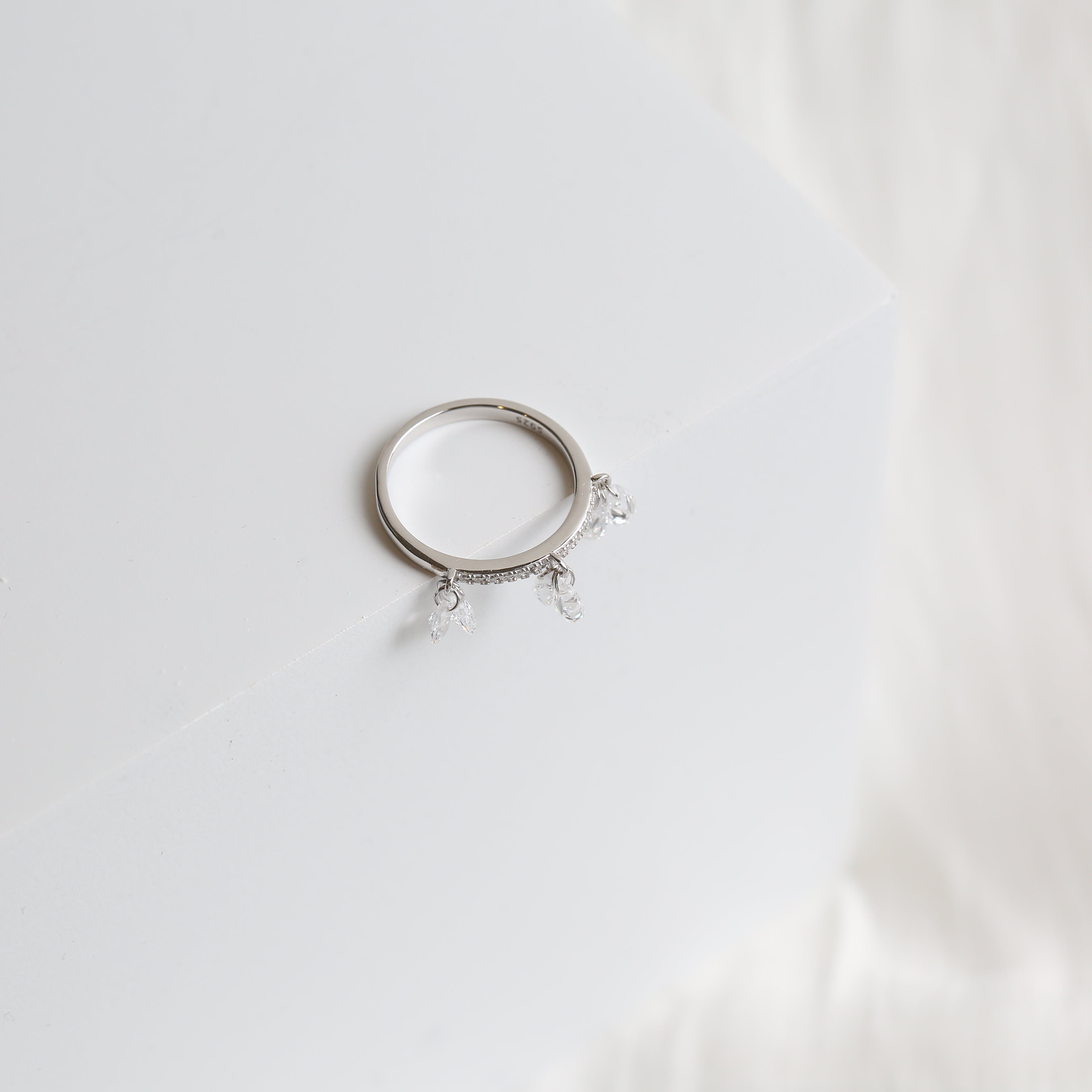 Clear Stone Zircon Ring