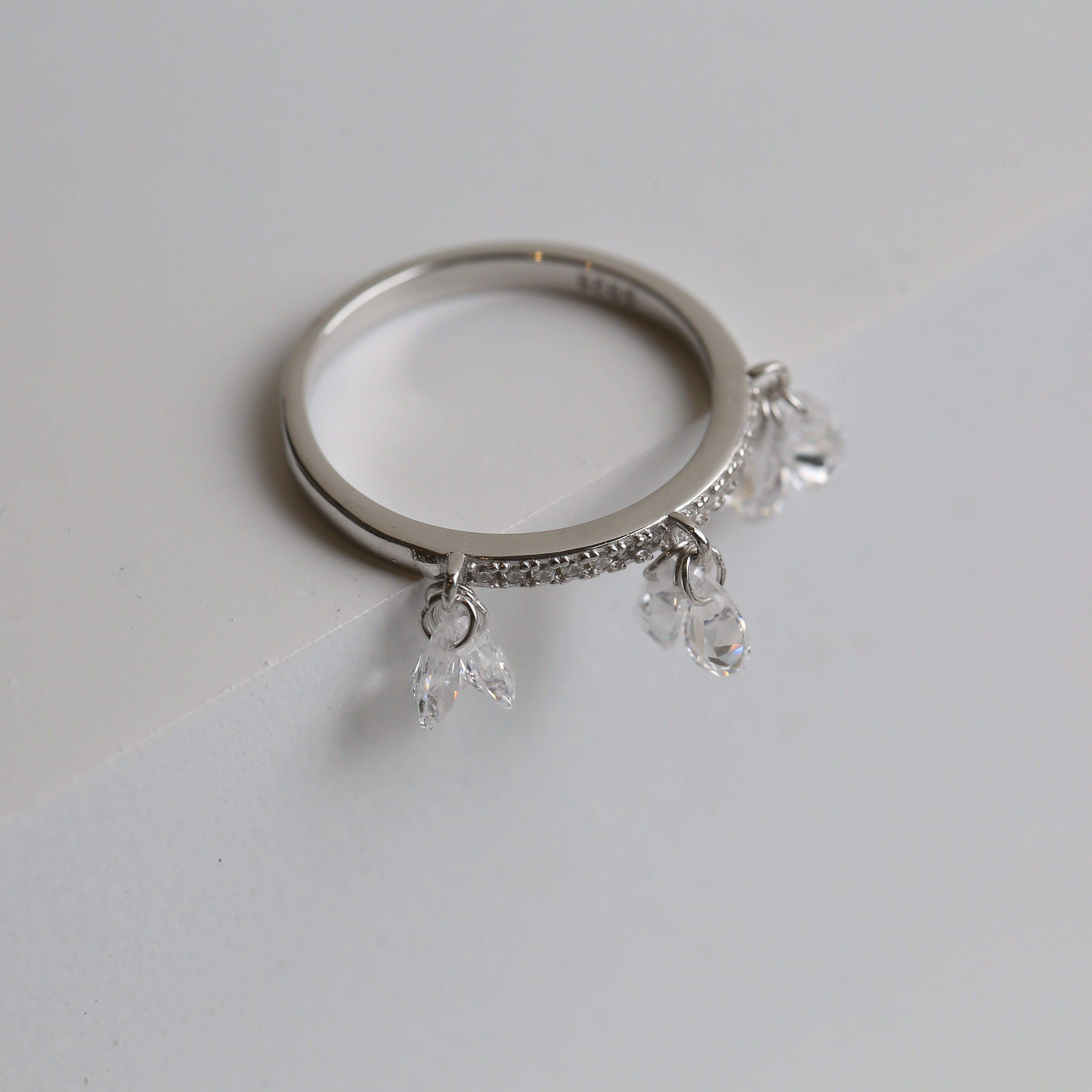 Clear Stone Zircon Ring