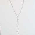 Clear Stone Pair Y-Necklace
