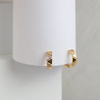 Sadaf Triangle Hoop Earring