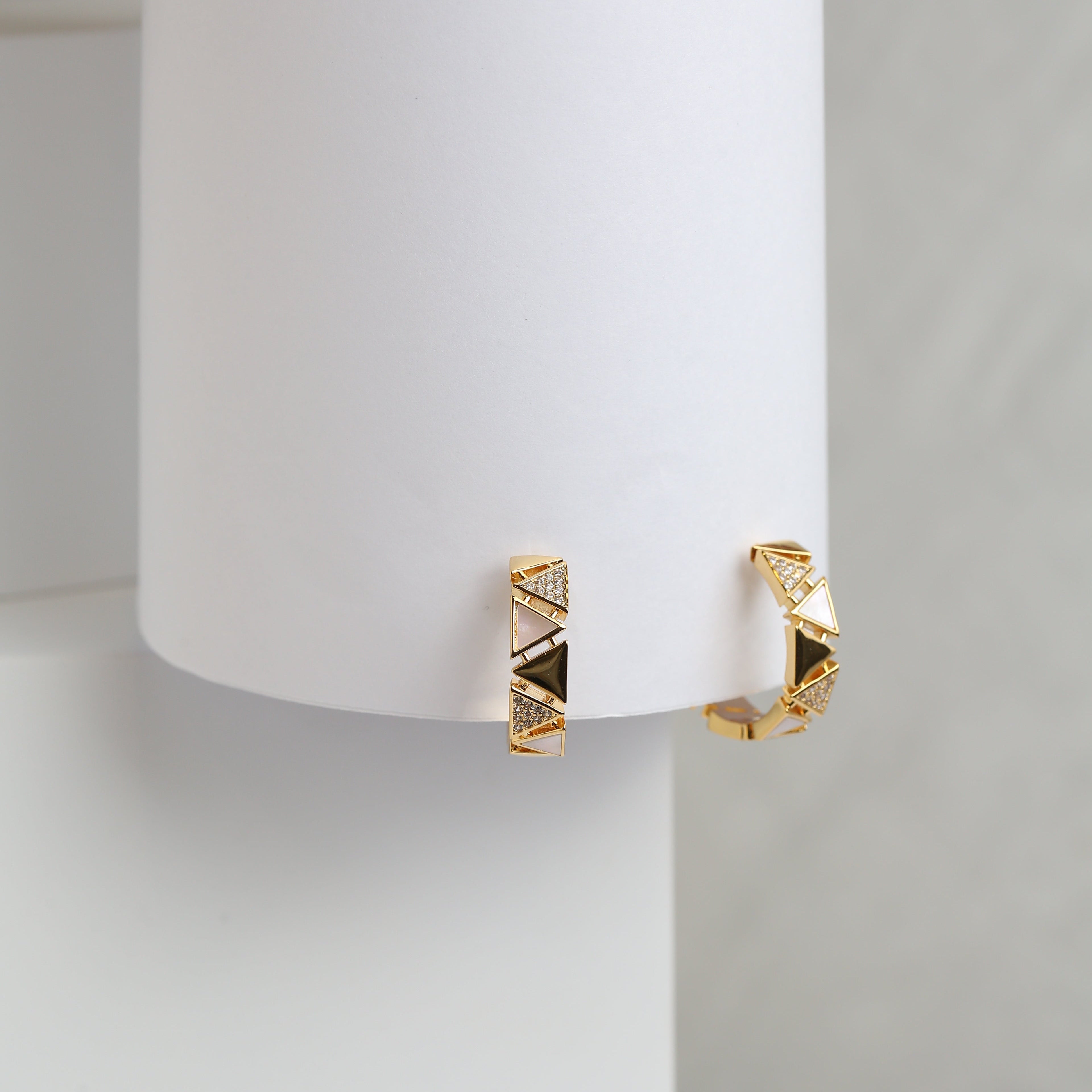 Sadaf Triangle Hoop Earring