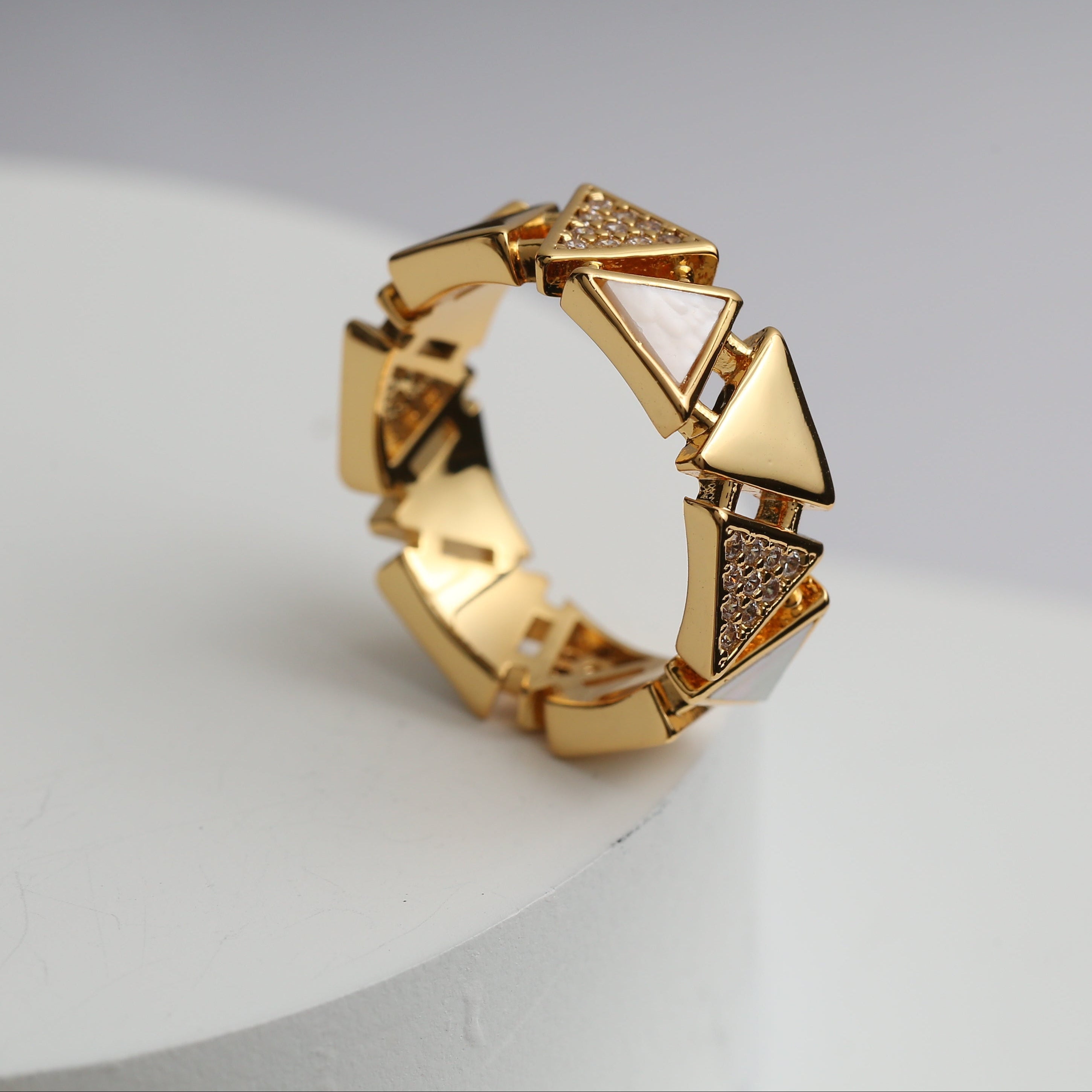 Sadaf Triangle Ring