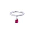 Ruby Drop Ring
