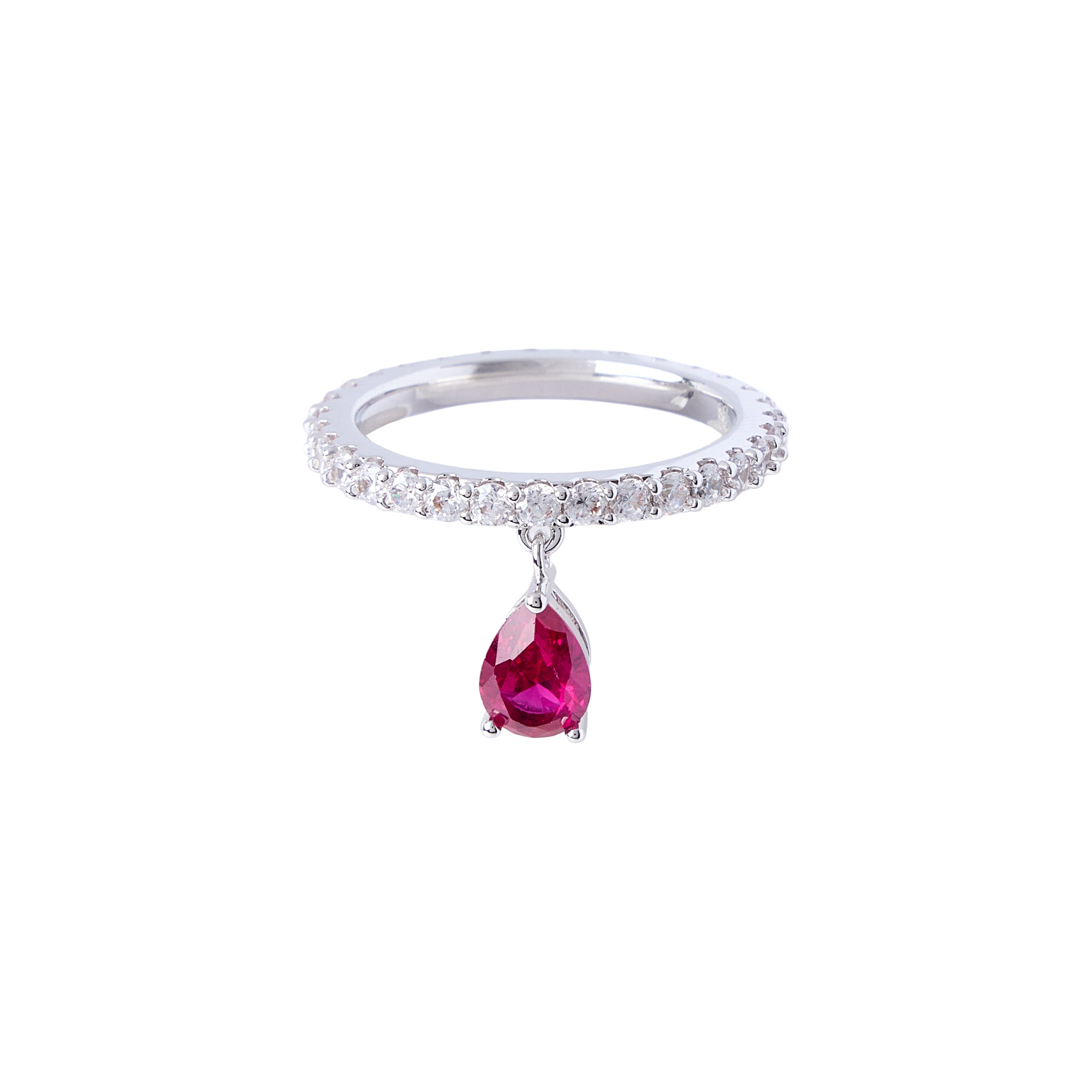 Ruby Drop Ring