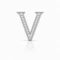 “V” Letter Charm