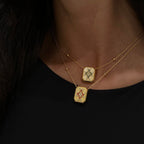 Infinity Plaque Necklace