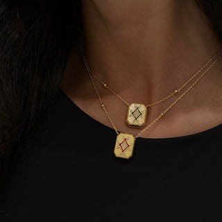 Infinity Plaque Necklace