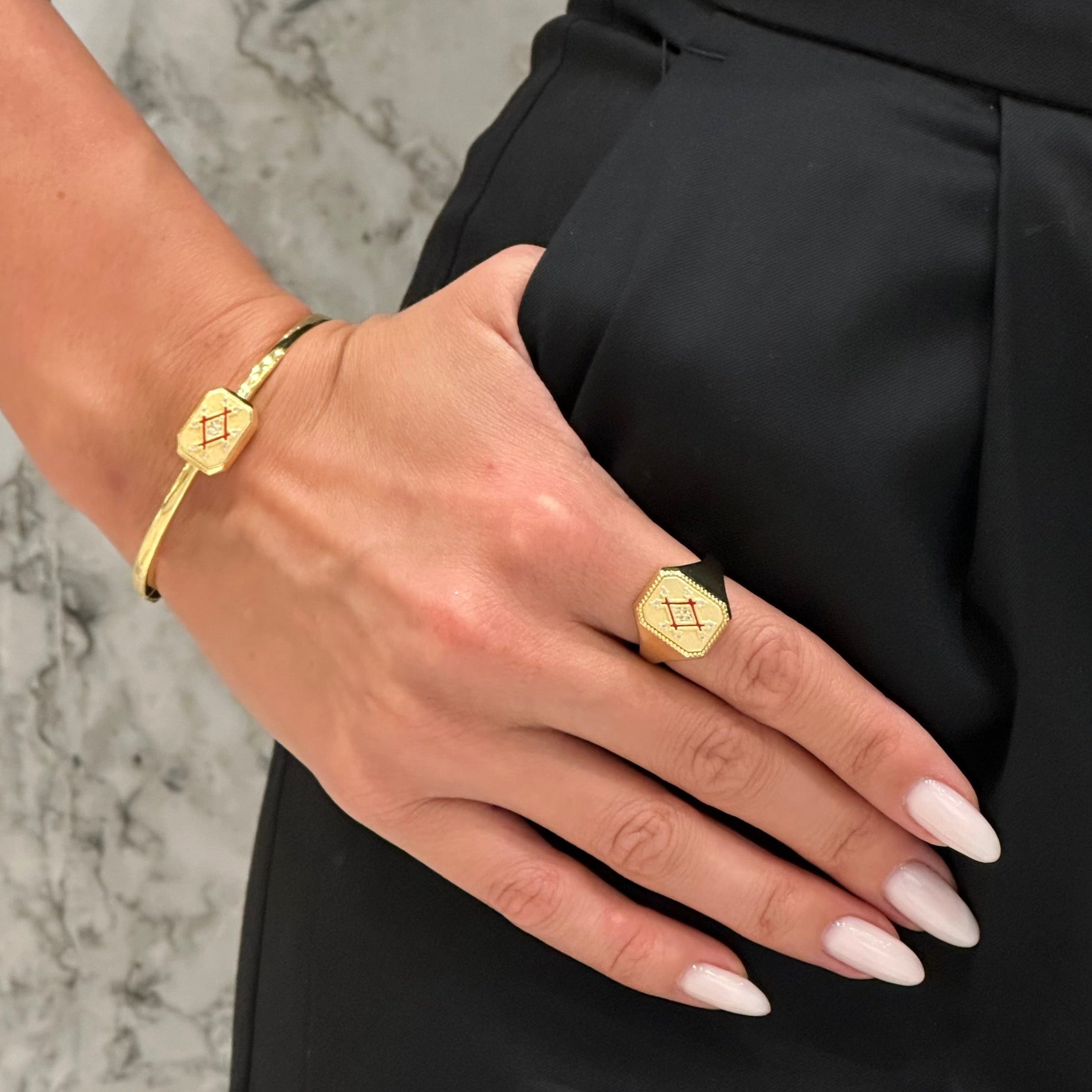 Infinity Plaque Ring