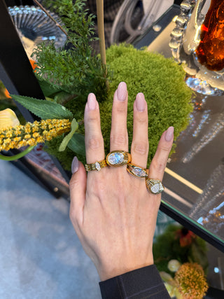 Diagonal Almond Ring