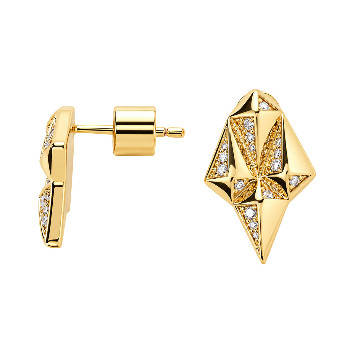 Origami Earring Studs