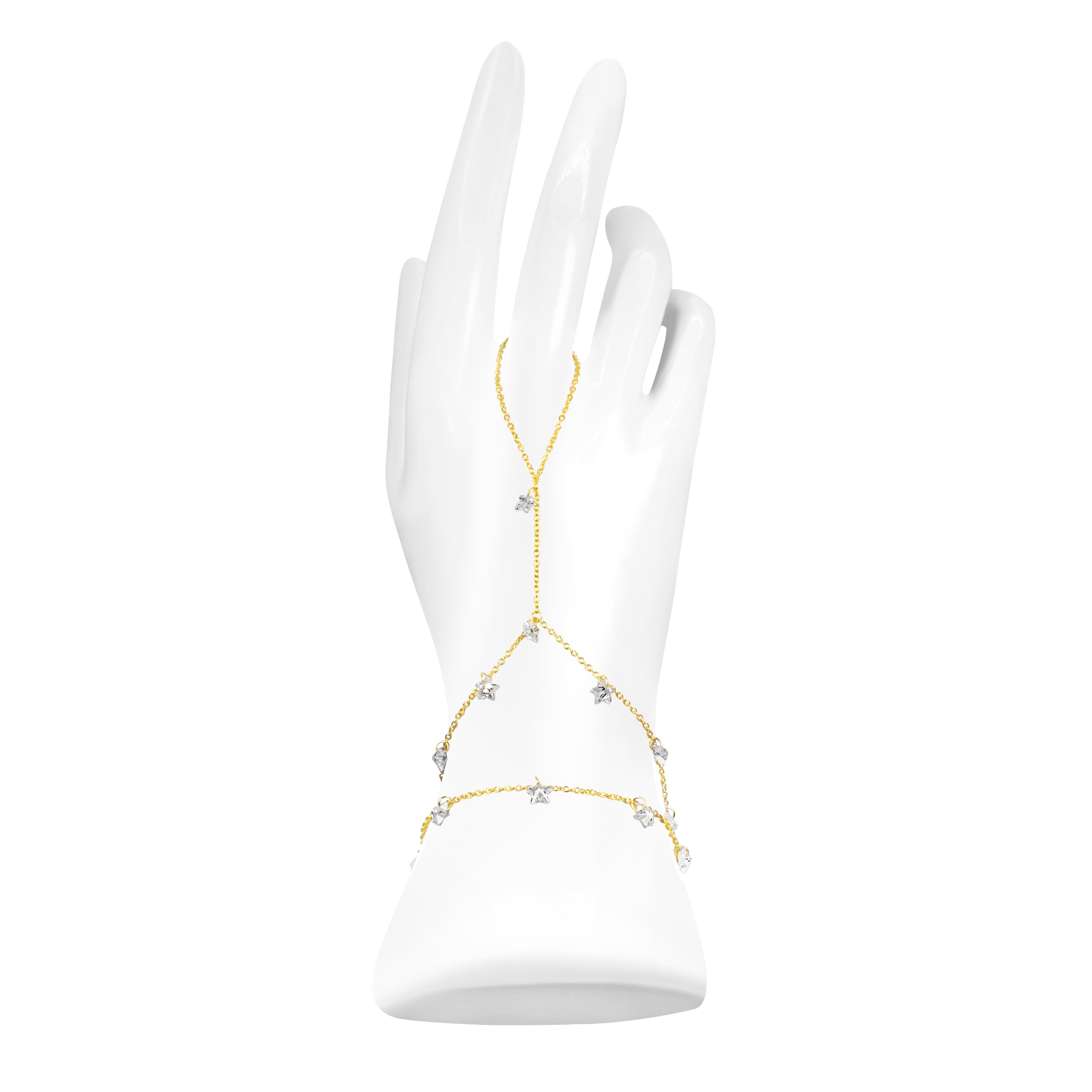 Clear Stone Star Handchain