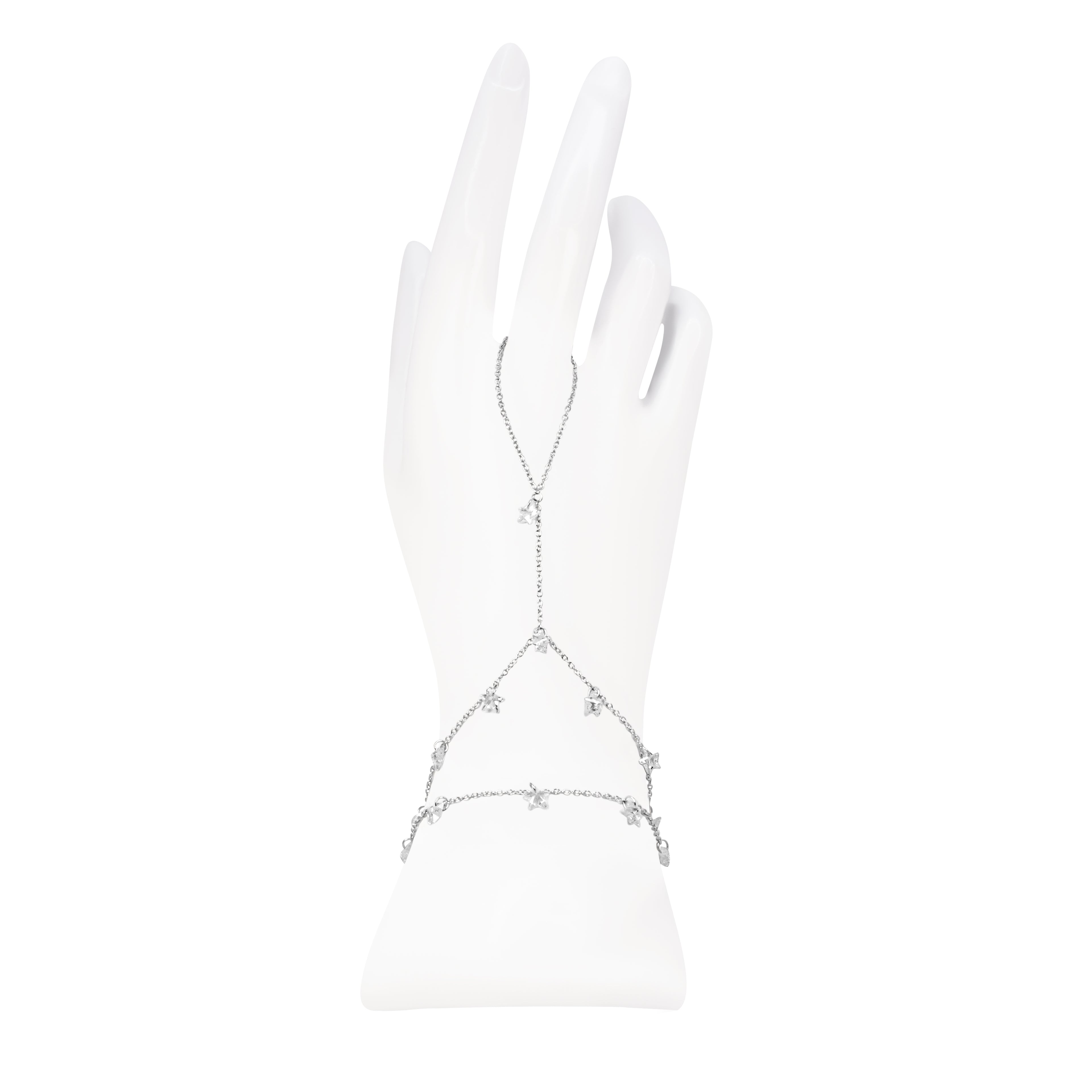 Clear Stone Star Handchain
