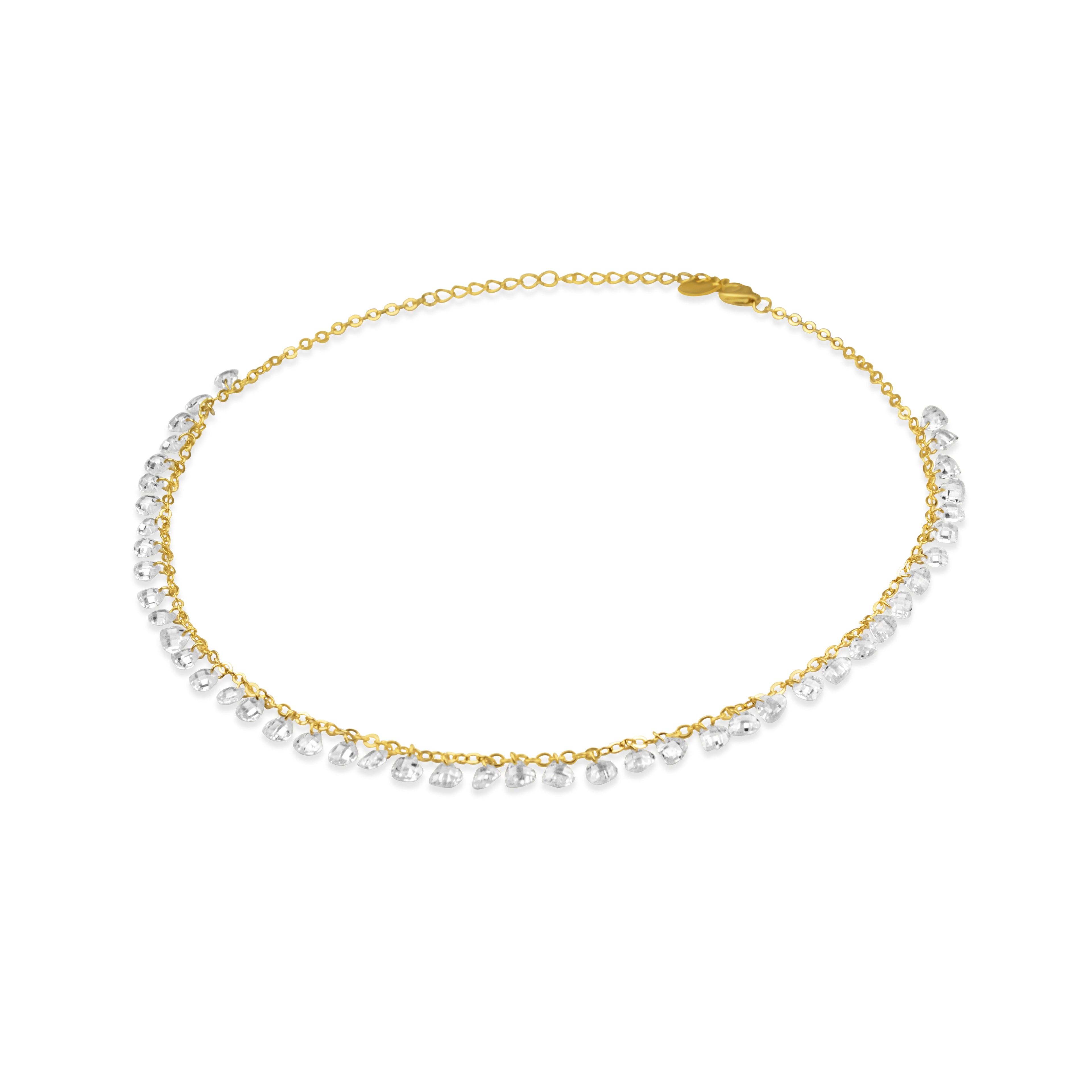 Heart Clear Stone Necklace